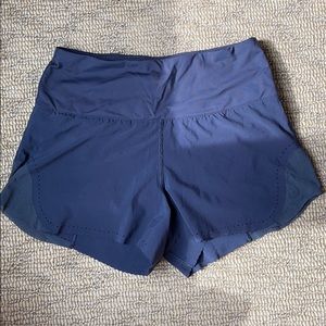 Black/blue/slate Lululemon running shorts